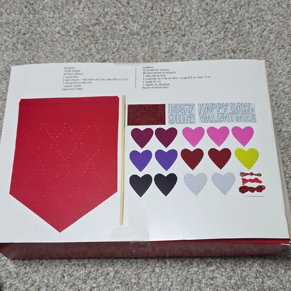 Creatology Valentine's Day Heart Banner Kit - Red and Pink